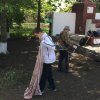 Волонтёры поселения навели санитарный порядок у памятника Неизвестному солдату